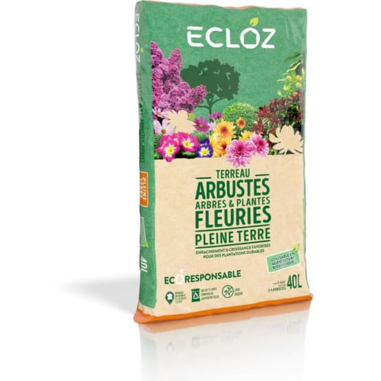 Terreau pour arbres, arbustes pleine terre ECLOZ 40 L Jardiland