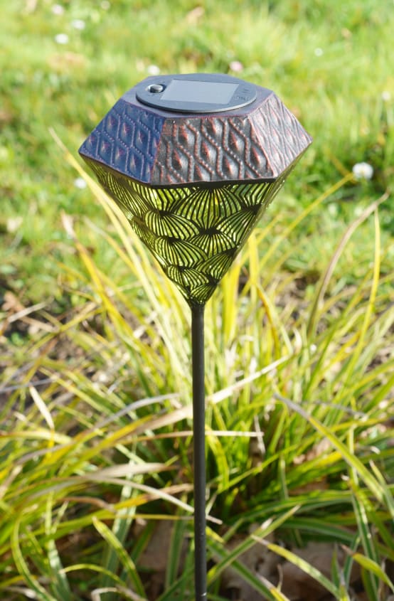 Watt & Home - Lanterne solaire PATIO en métal Ø.20 x H.22 cm - Jardiland