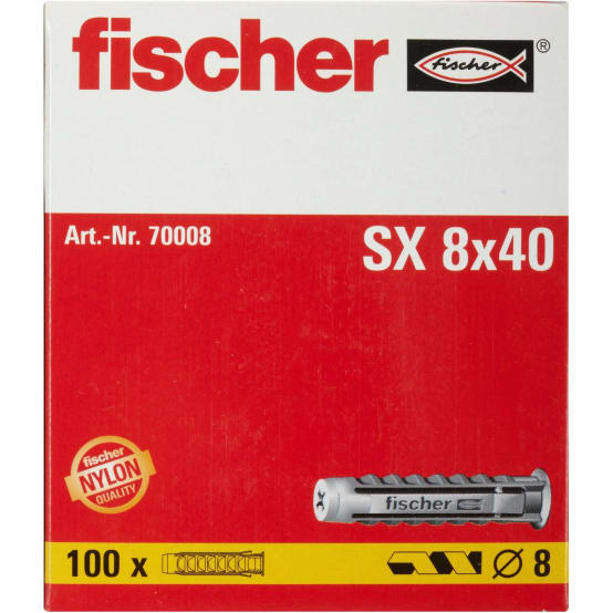 Fischer 568106 SX Plus Cheville à Expansion 50 Mm 6 Mm 100 Pc(s