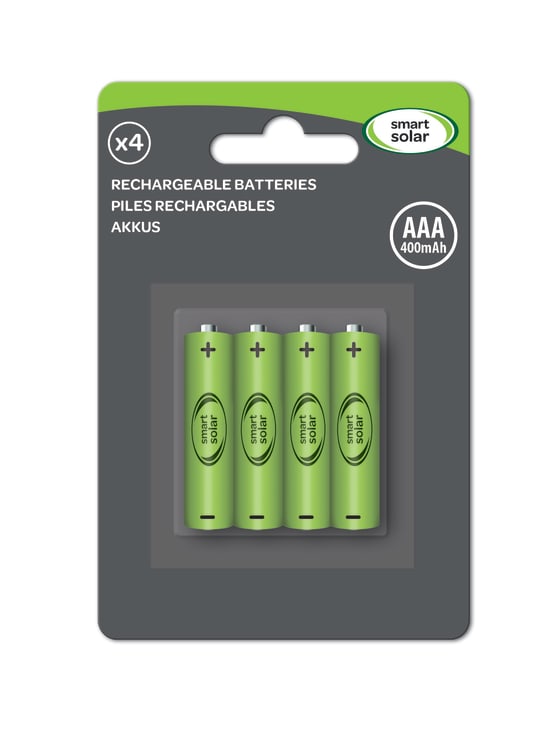 Piles rechargeables AAA - Pack 4 - Jardiland