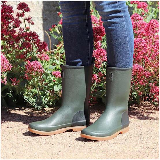 Bottillons Bottes De Jardin Femme Jardiland Demi Botte En - Main Image