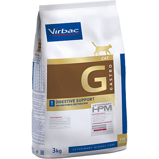 Virbac VET HPM Cat Gastro Digestive Support Cat 1,5 kg Jardiland